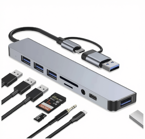 8 in 1 Type-C Hub Multiport Dock Station_Celmart Stores